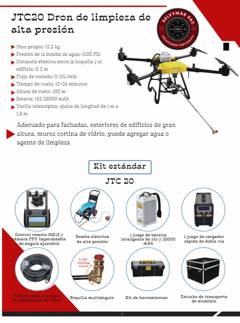 Información Técnica Dron JTC20