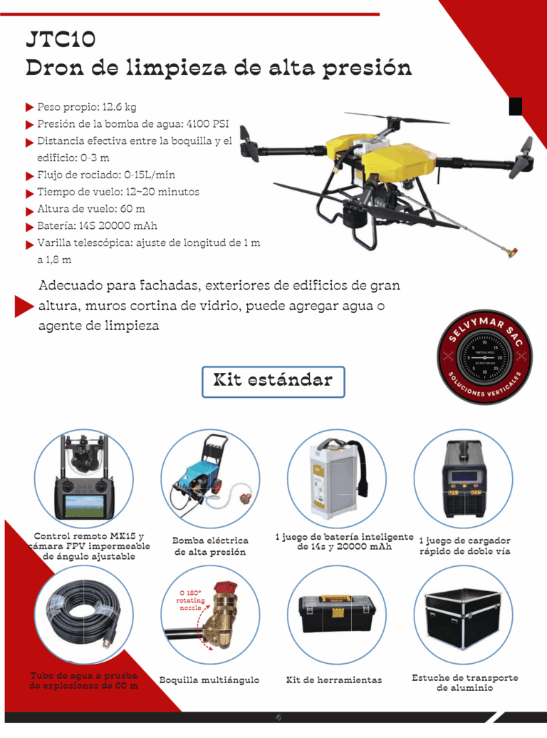 Información Técnica Dron JTC10